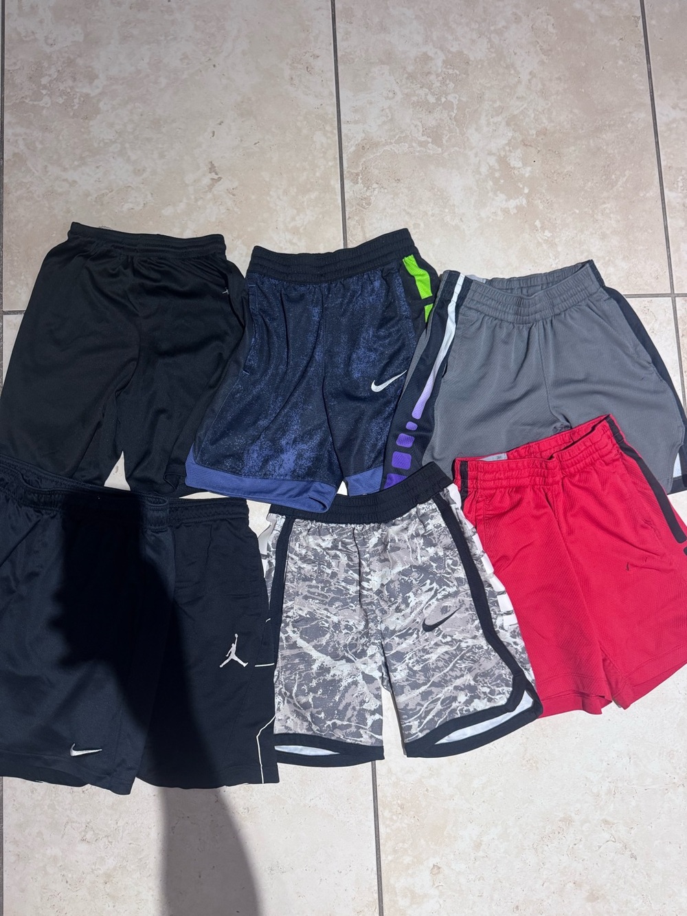 Nike Boys Athletic Shorts Variety - Black, Navy, Gray, Red, Camo